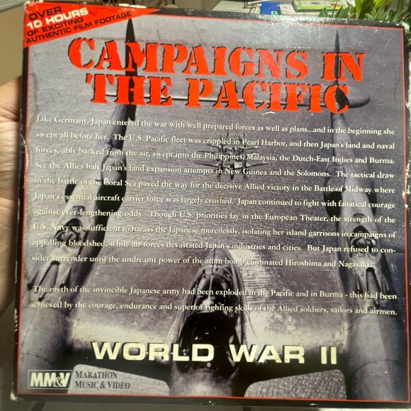 CAMPAIGNS IN THE PACIFIC Set of 7 VHS Tapes 1995 Vintage Documentary - Picture 12 of 13